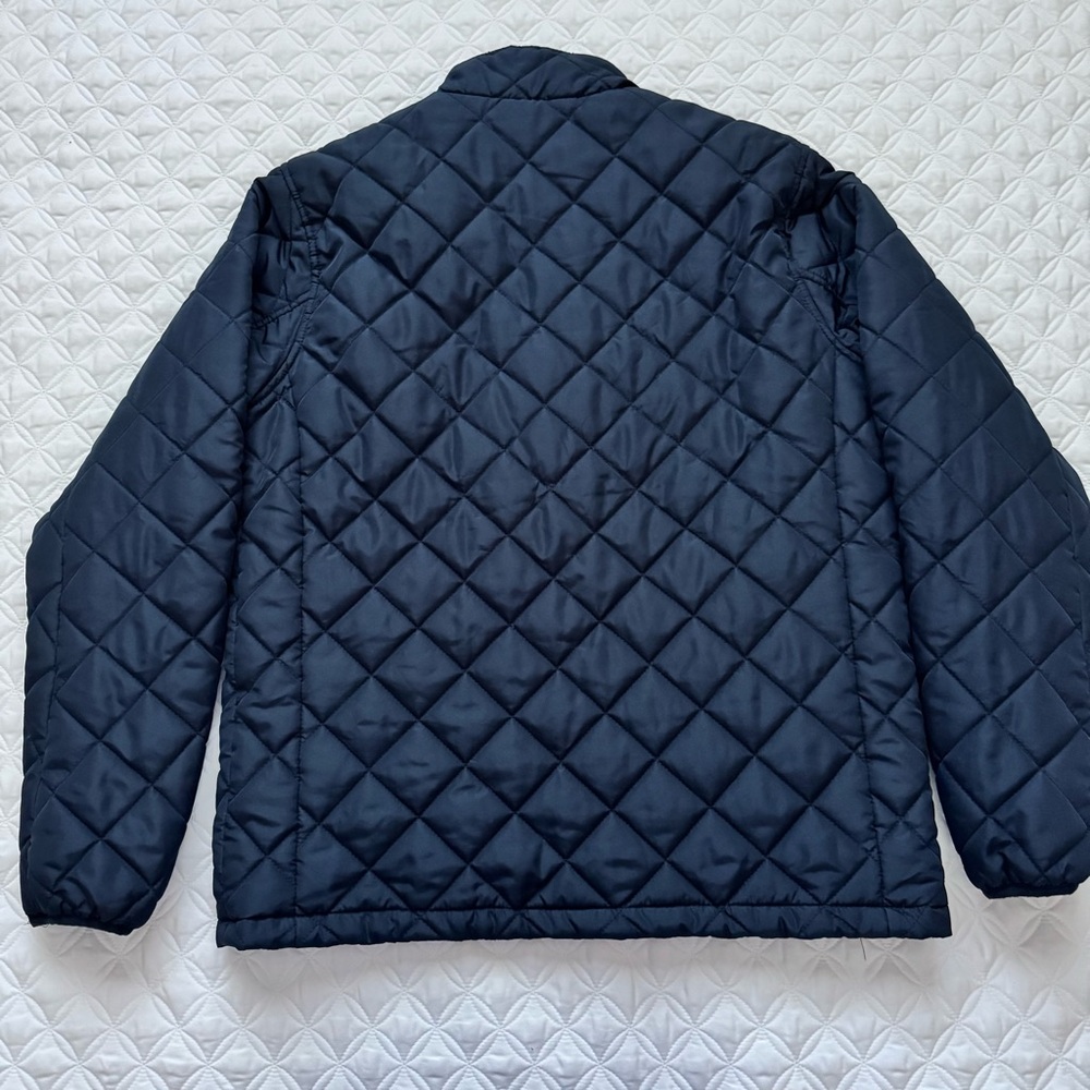 Hawke & Co. HK Quilted Heritage Full Zip Jacket Coat Navy Blue Size M - Picture 6 of 15